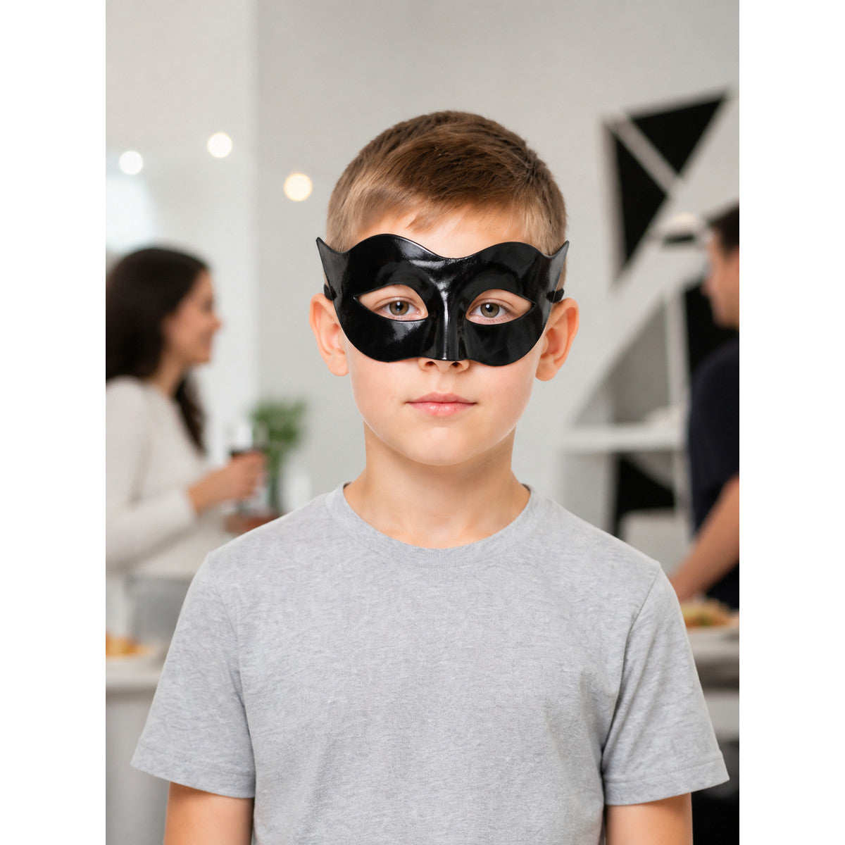 Black Cat Carnival Mask for Halloween and Cosplay lifestyle view