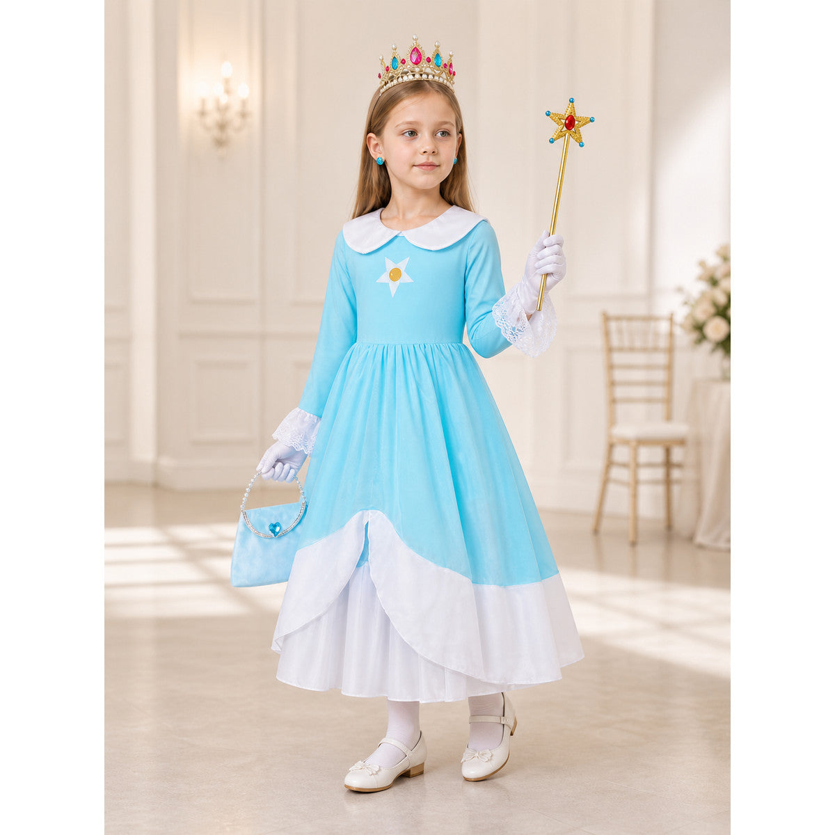 Blue Princess Costume for Halloween lifestyle view