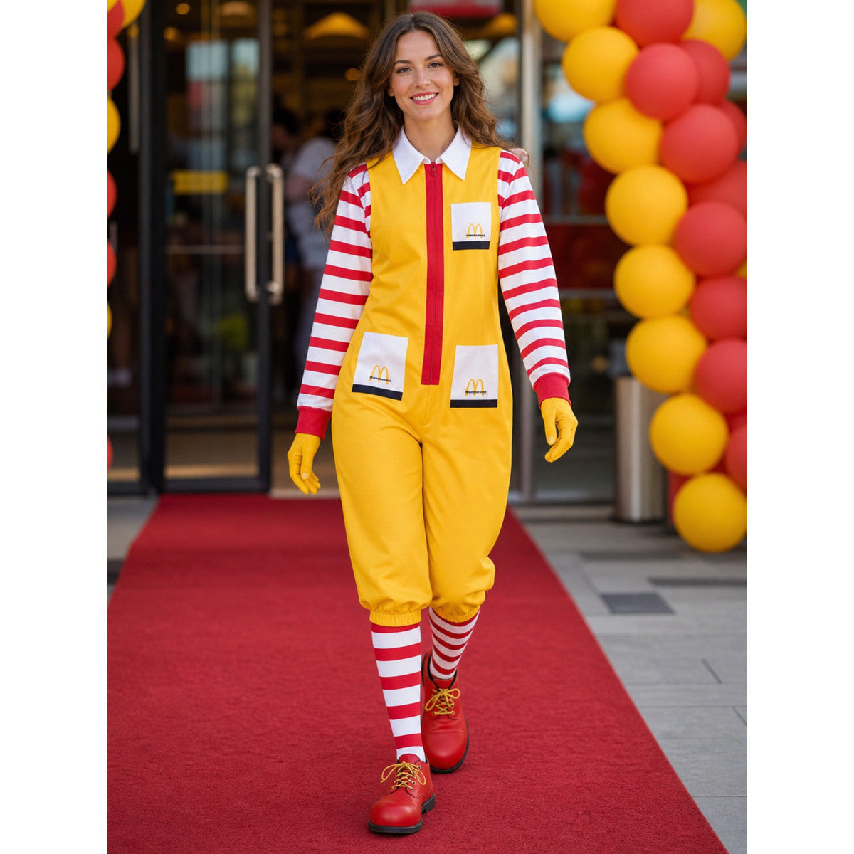 Carnival One-Piece Clown Costume for Cosplay lifestyle