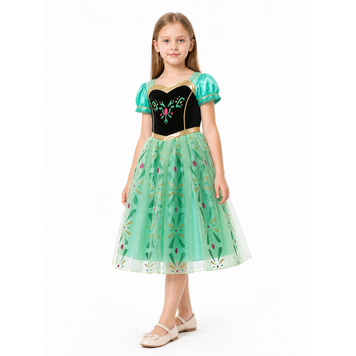 Girls' Princess Carnival Dress with a Full Skirt Costume Dresses detail