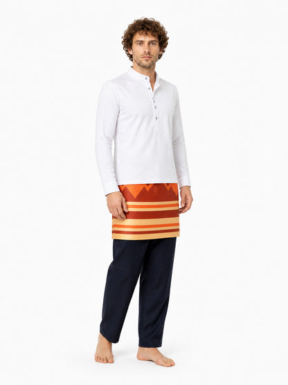 Camilo Striped Carnival Costume with High Collar