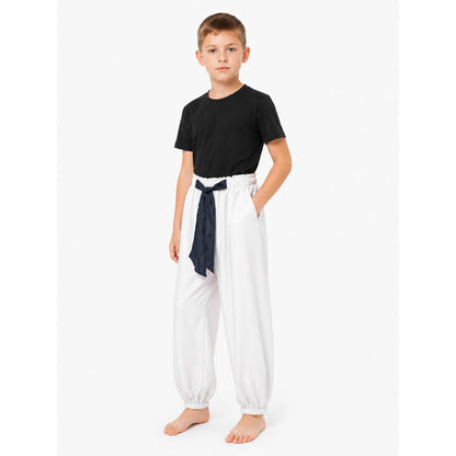Cosplay Costume with a Black T-Shirt and White Pants Costumes detail