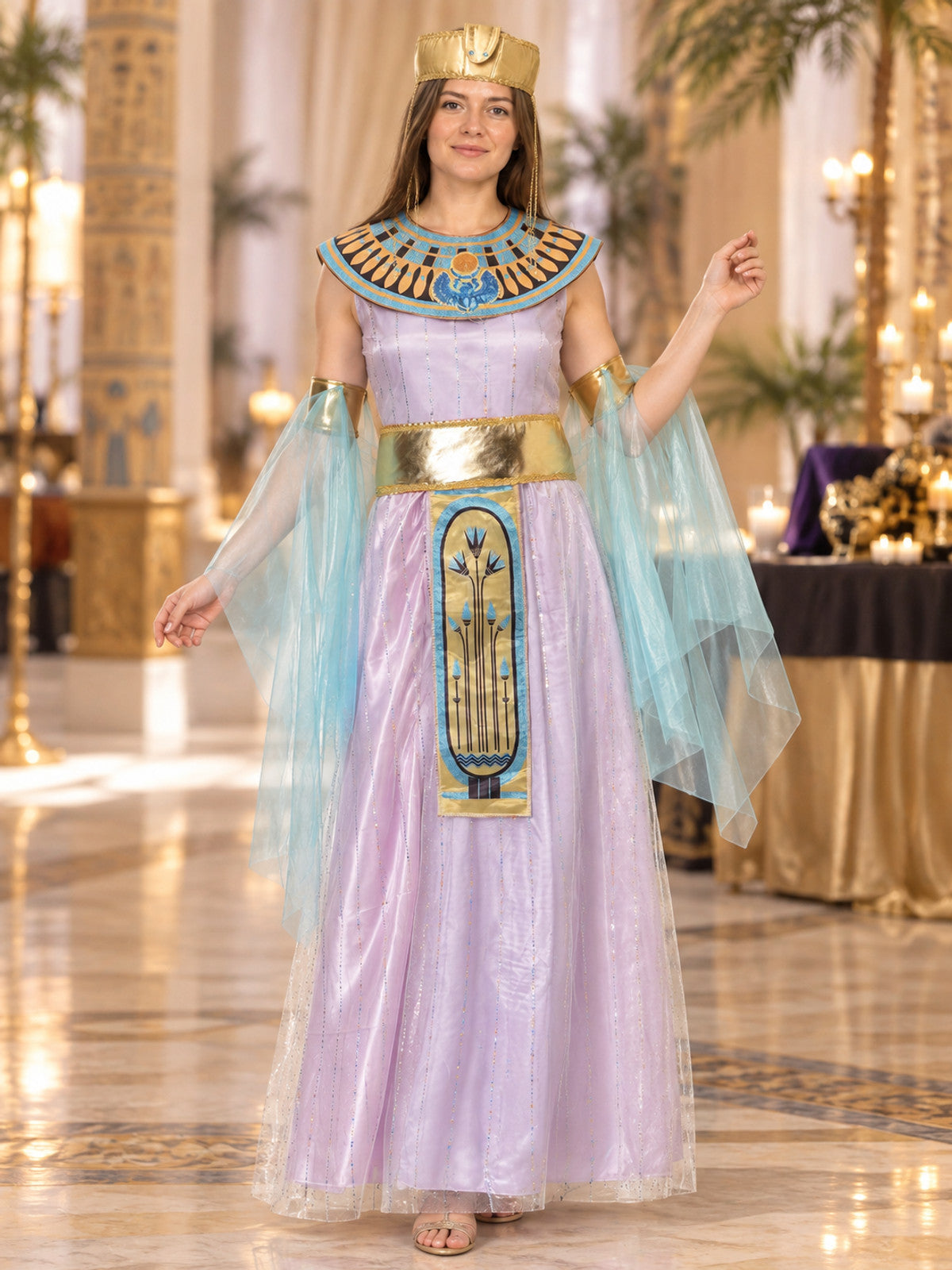 Egyptian-Style Carnival Costume with Headpiece