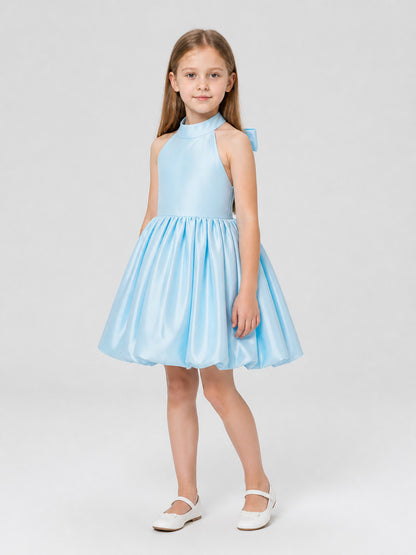 Full Festive Dress with Lace Back and Bow