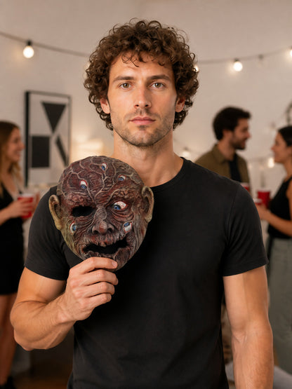 Scary Halloween Carnival Mask with Multiple Eyes
