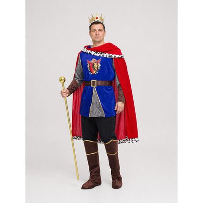 Adult King Costume with Cape and Crown Costume Capes detail