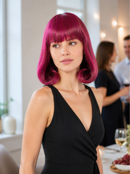 Gradient Bob Wig for Halloween and Cosplay