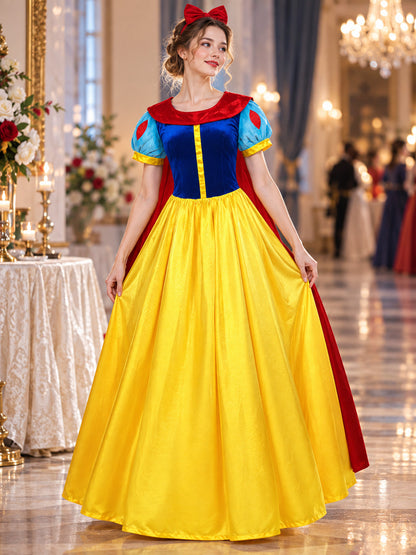 Fairy Tale Princess Carnival Costume with Cape and Headband