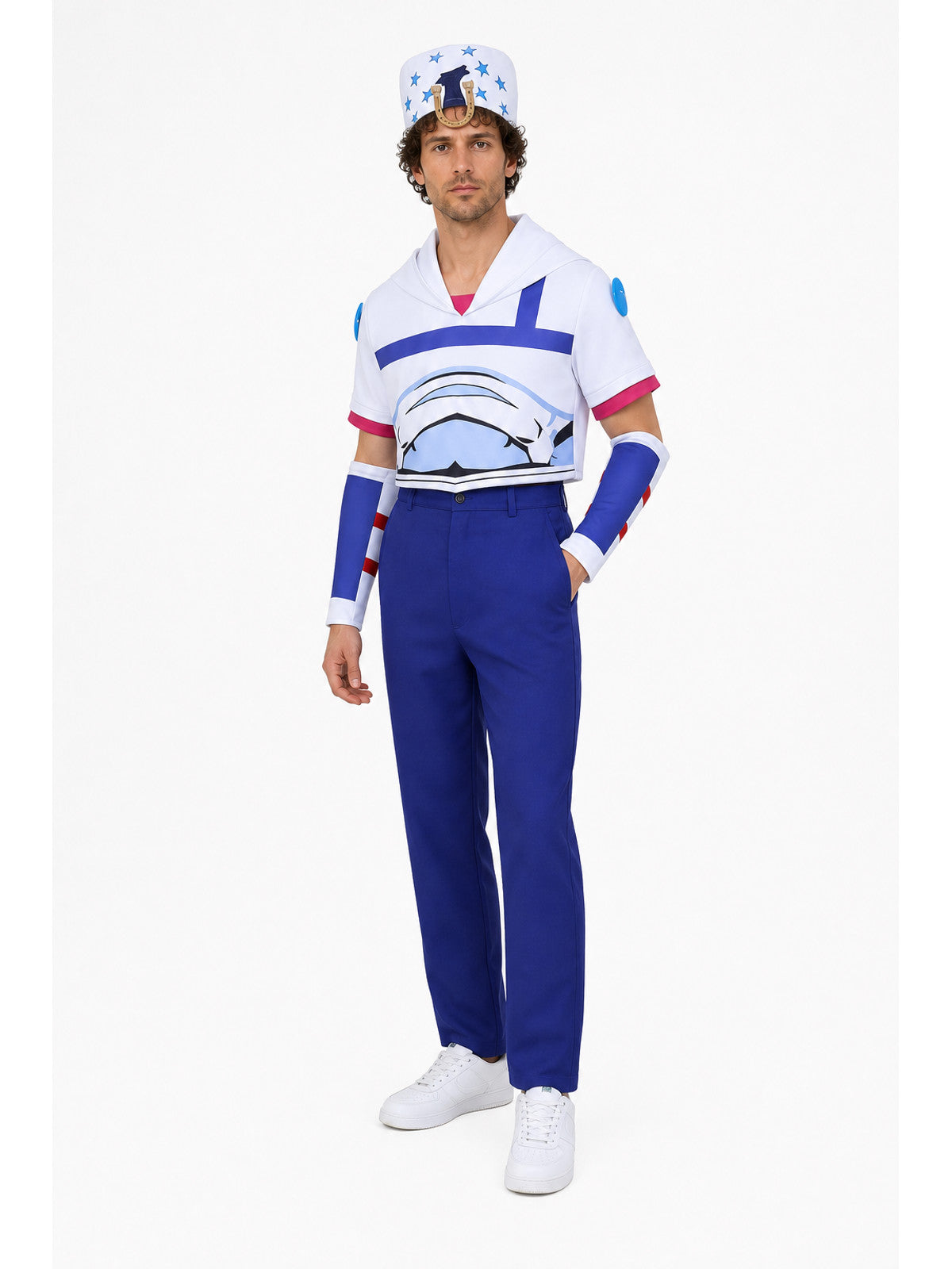 Johnny Joestar Cosplay Costume with Pants and Hat