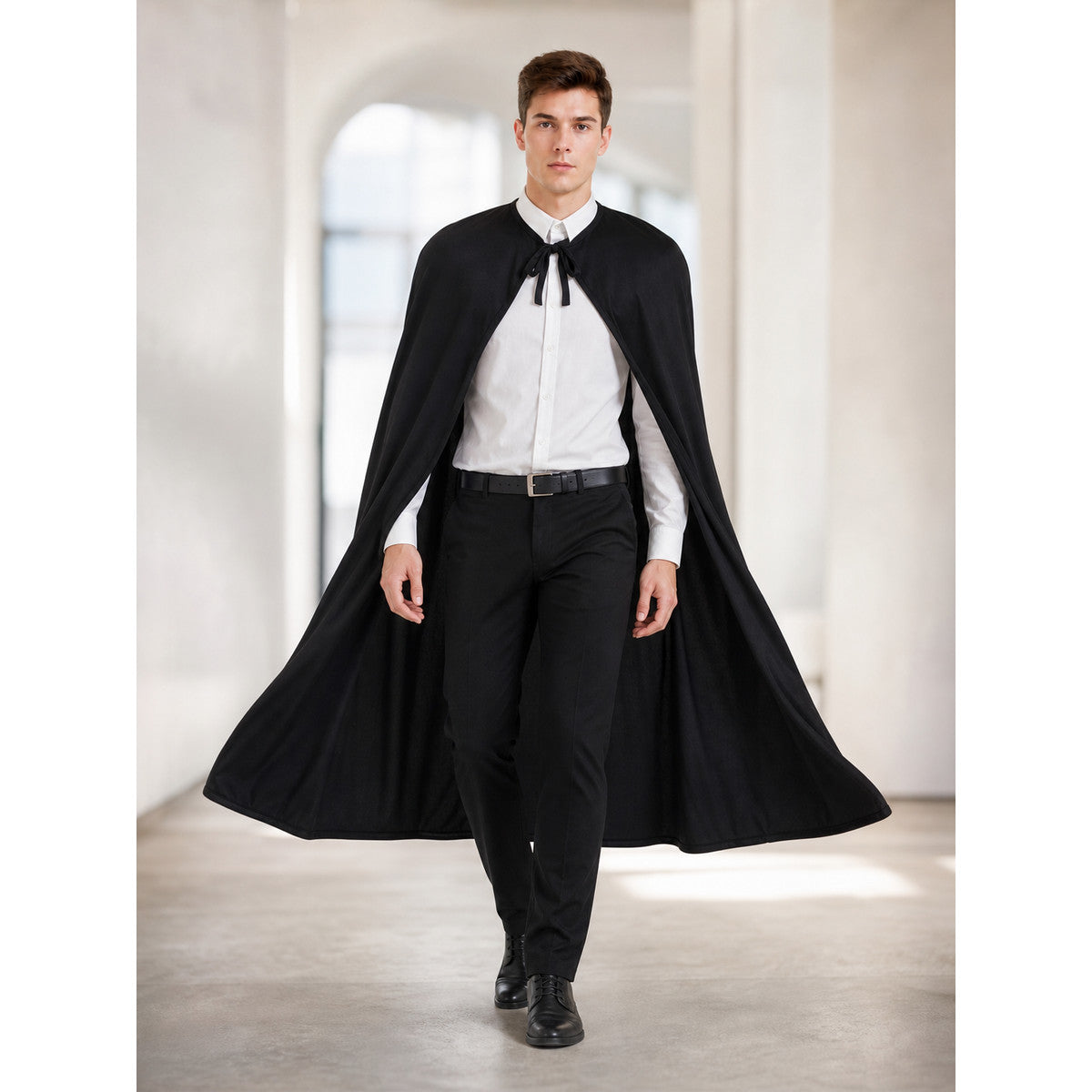 Black Long Cape for Halloween and the Stage lifestyle view