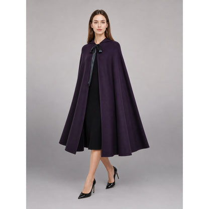 Purple Gothic Carnival Cloak with Hood