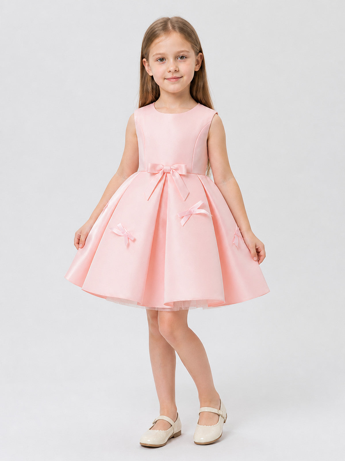 Festive Princess Dress with Bows for Birthdays Costume Dresses detail