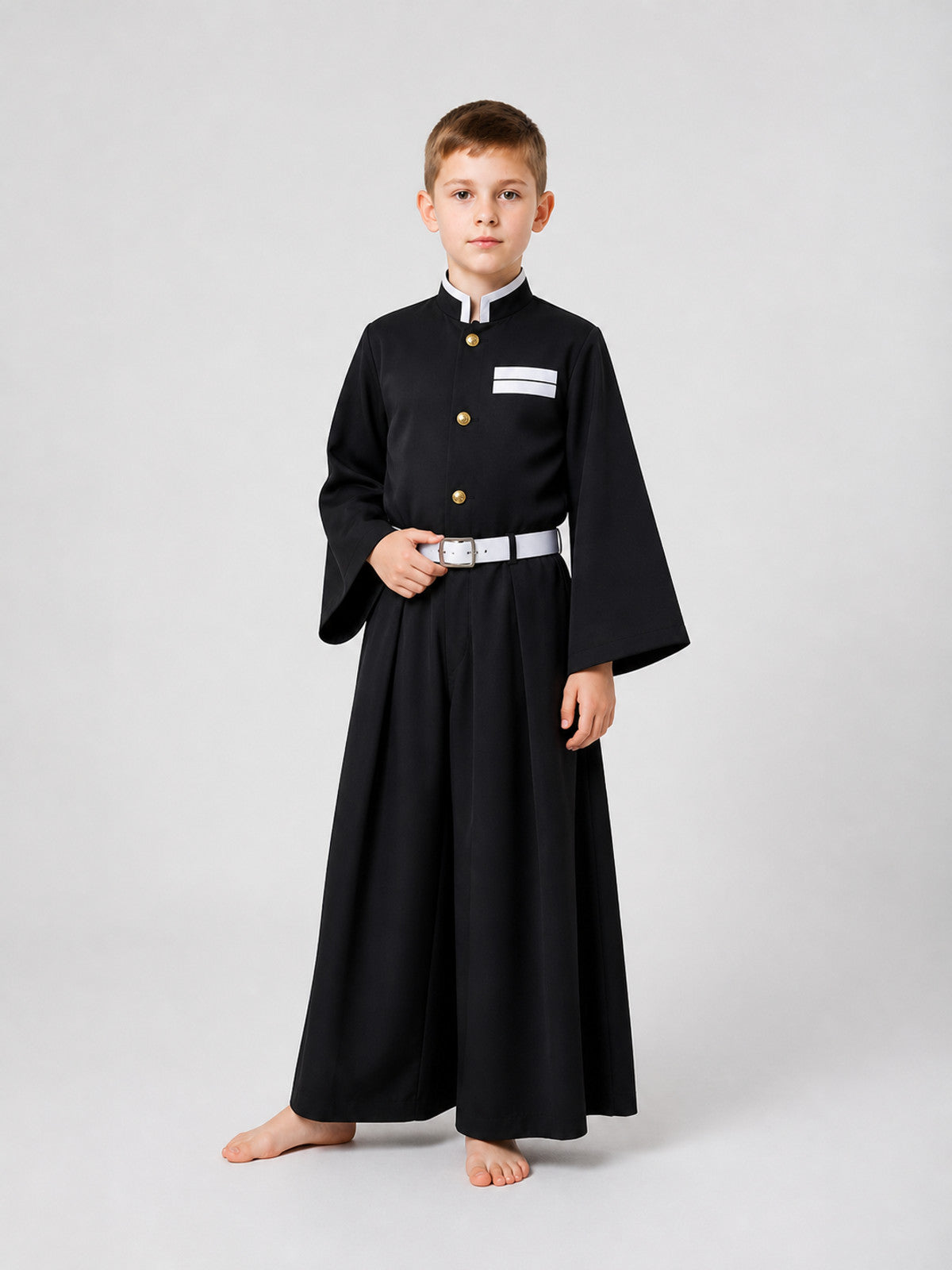 Tokito Muichiro Cosplay Costume: Top, Pants, and Belt Costumes detail
