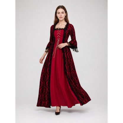 Renaissance Dress with Lace and a Full Skirt Costume Dresses detail
