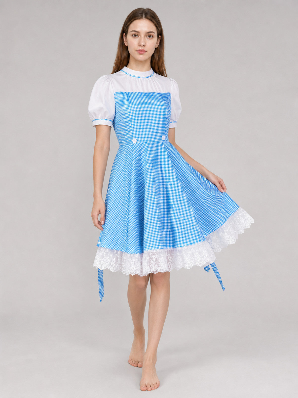 Dorothy Plaid Dress for Cosplay and Stage