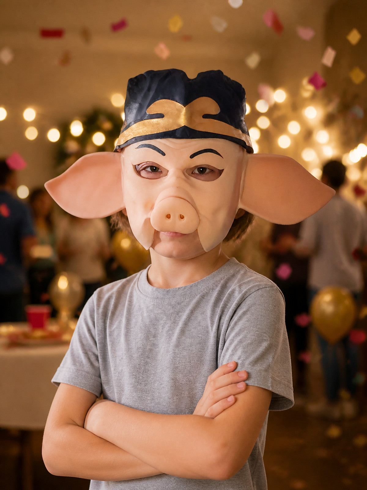 Zhu Bajie Carnival Head Mask for Halloween lifestyle view