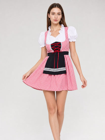 Oktoberfest-Style Costume Dress with Apron Costume Dresses detail