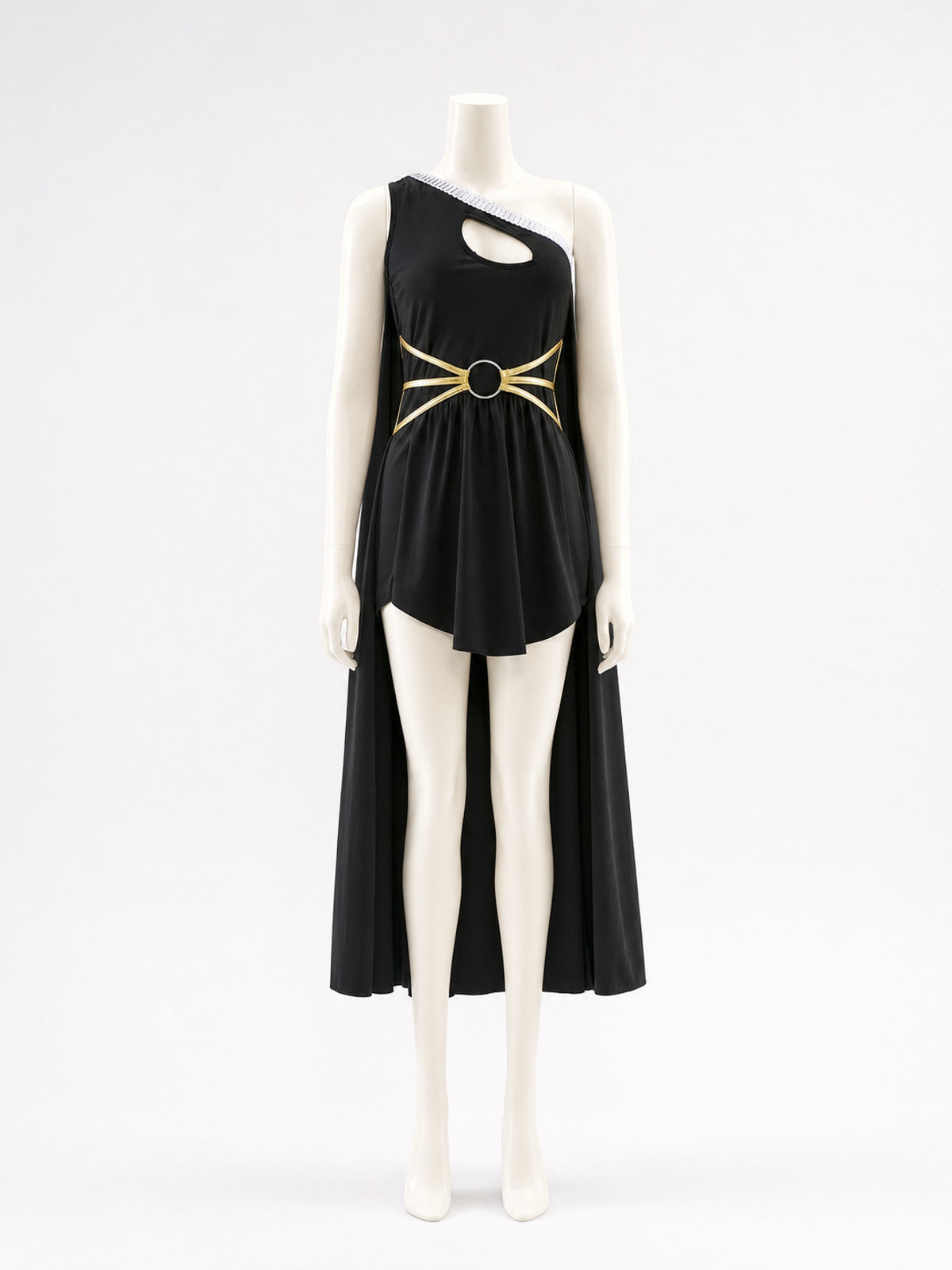 Stage Costume with Cape and Gold Embellishments