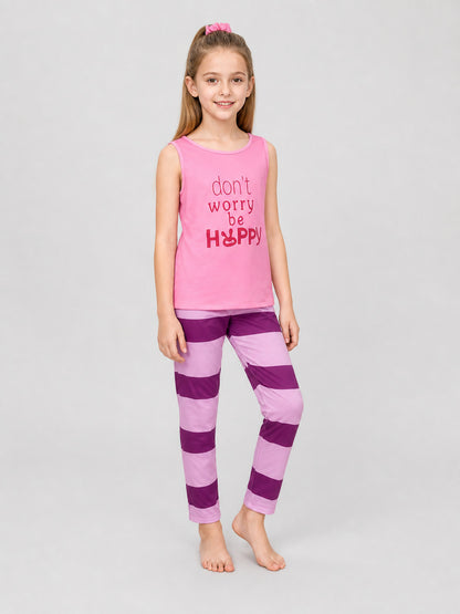 Judy Cosplay Set: Striped Sleeveless Top and Pants Costumes detail