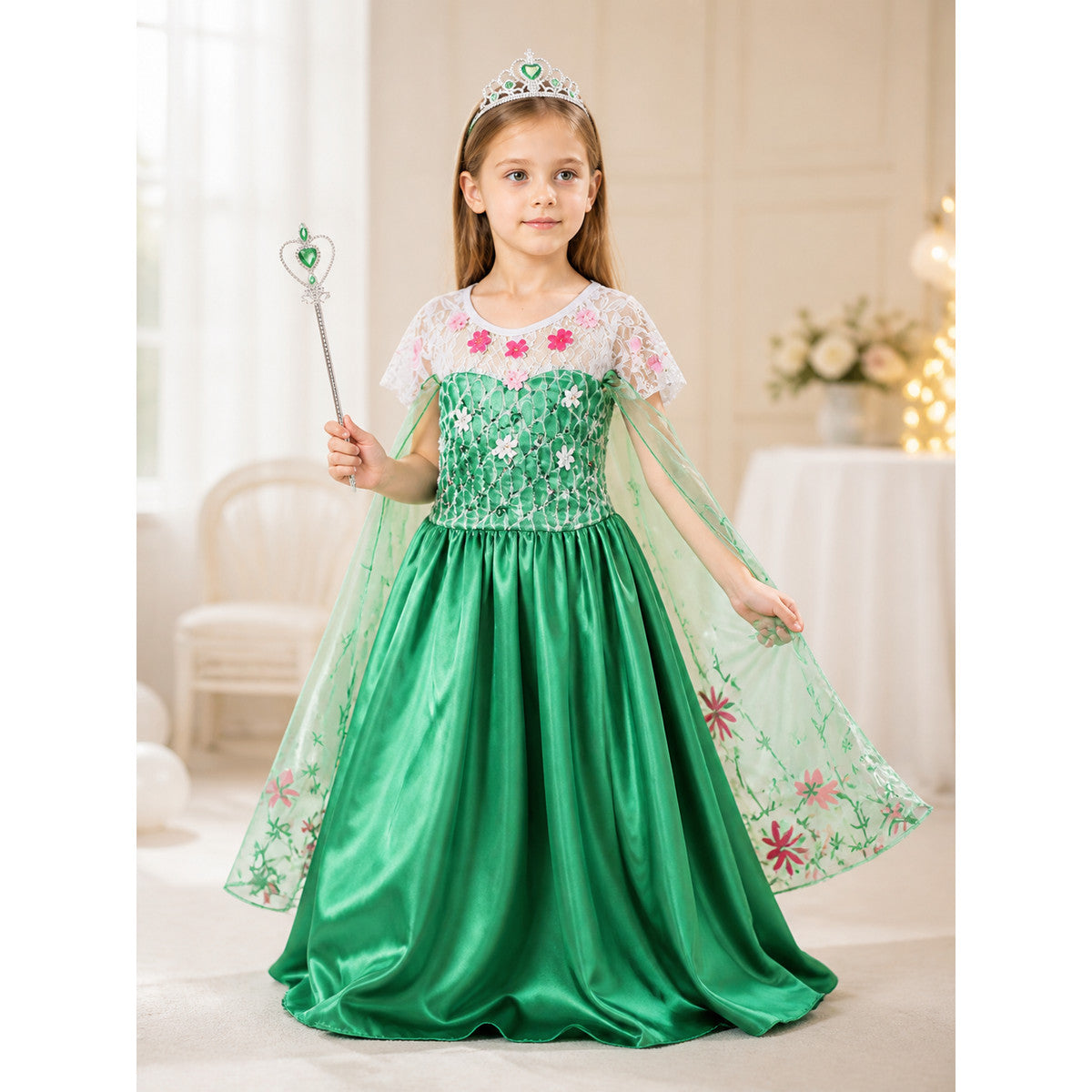 Green Princess Halloween Costume for Girls