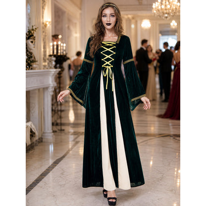 Costume Robe with Gold Lacing and Sleeves lifestyle view
