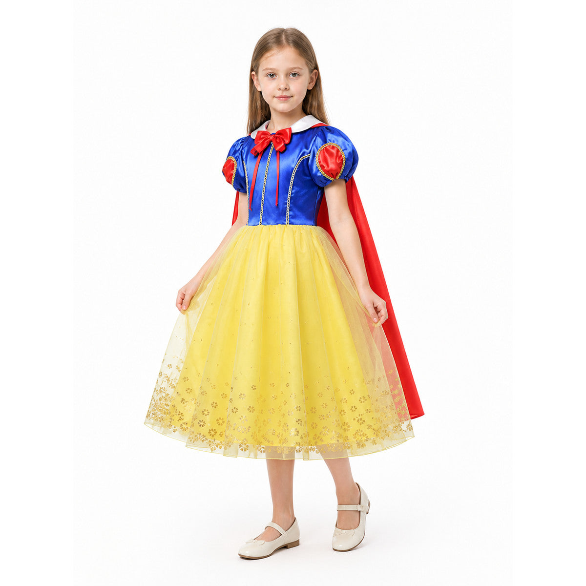 Princess Dress with Cape and Full Skirt Costume Dresses detail