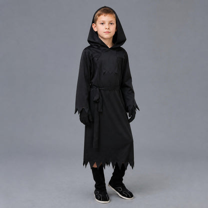 Hooded Cloak Costume with Glowing Eyes Costume Capes detail