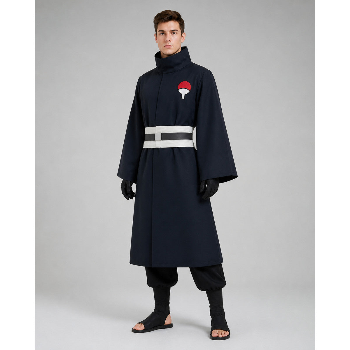Obito Uchiha Cosplay Costume with White Belt Costumes detail