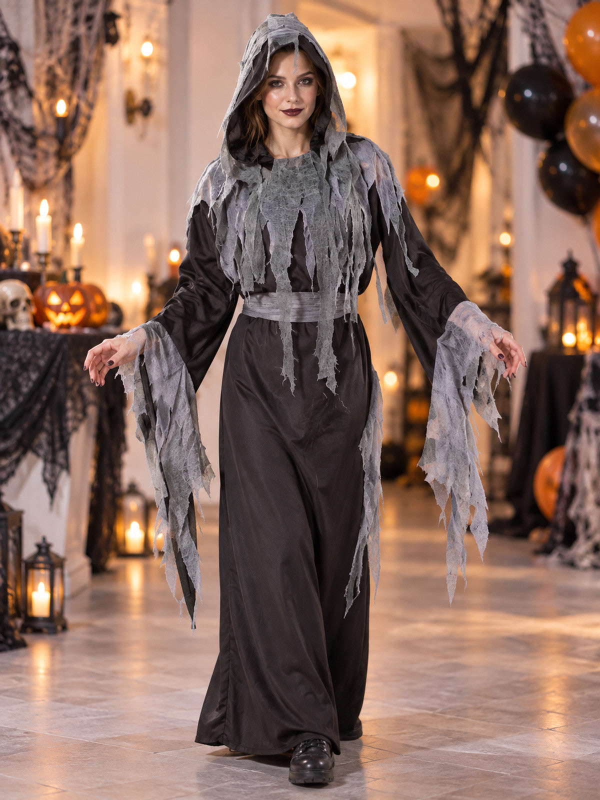 Halloween Vampire Costume with Hood