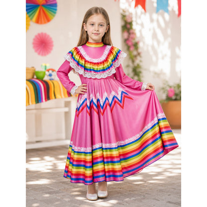 Bright Carnival Dress in Mexican Style lifestyle