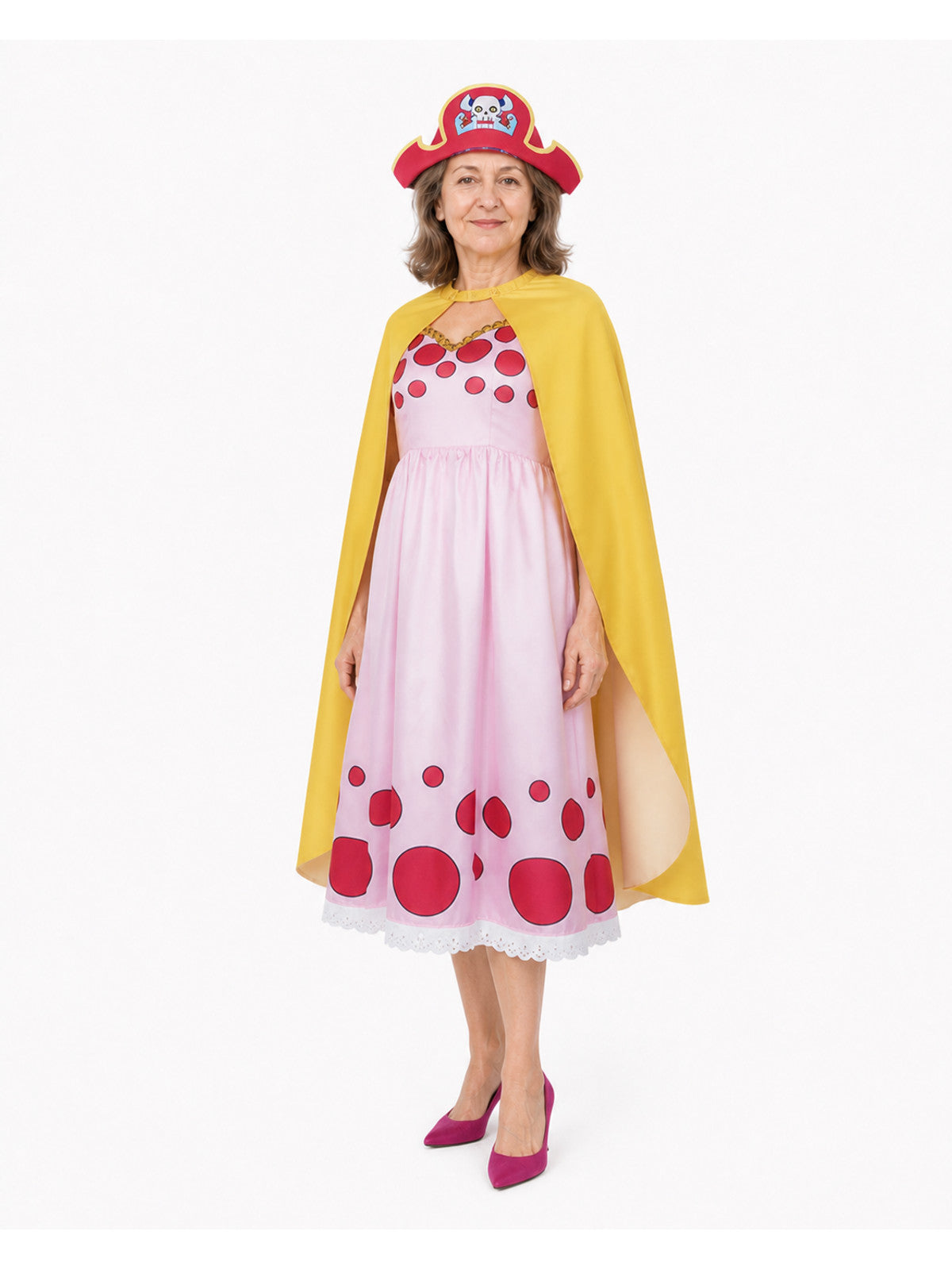 Pirate Cosplay Costume with Dress, Cape, and Hat Costume Dresses detail