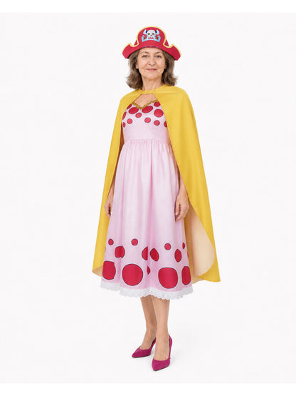 Pirate Cosplay Costume with Dress, Cape, and Hat Costume Dresses detail