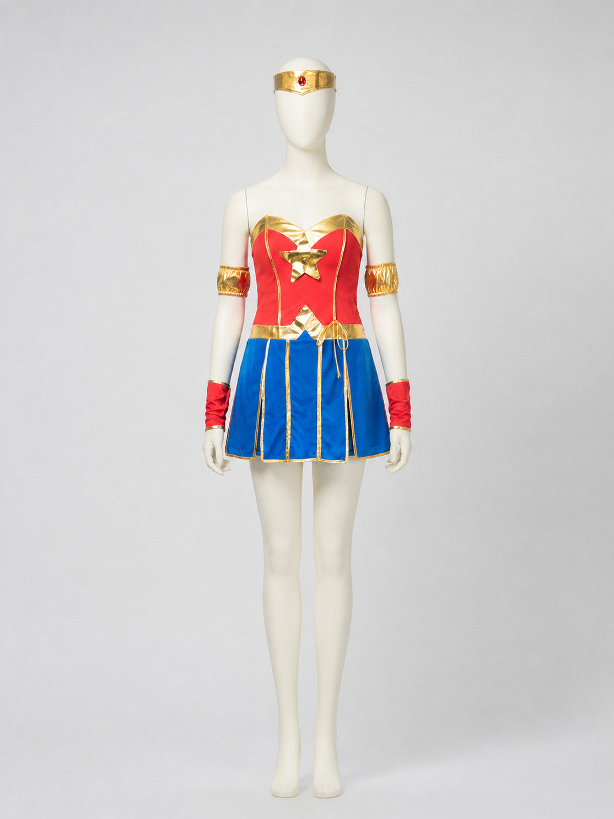 Wonder Woman Halloween Costume, M-XXL side view