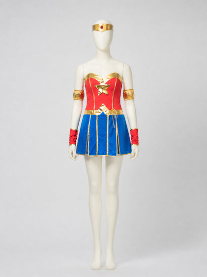 Wonder Woman Halloween Costume, M-XXL side view