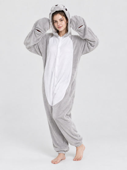 Sea Lion Hooded Kigurumi Pajama with Face Detail