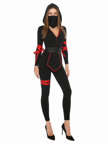 Hooded Ninja Jumpsuit with Face Covering product detail