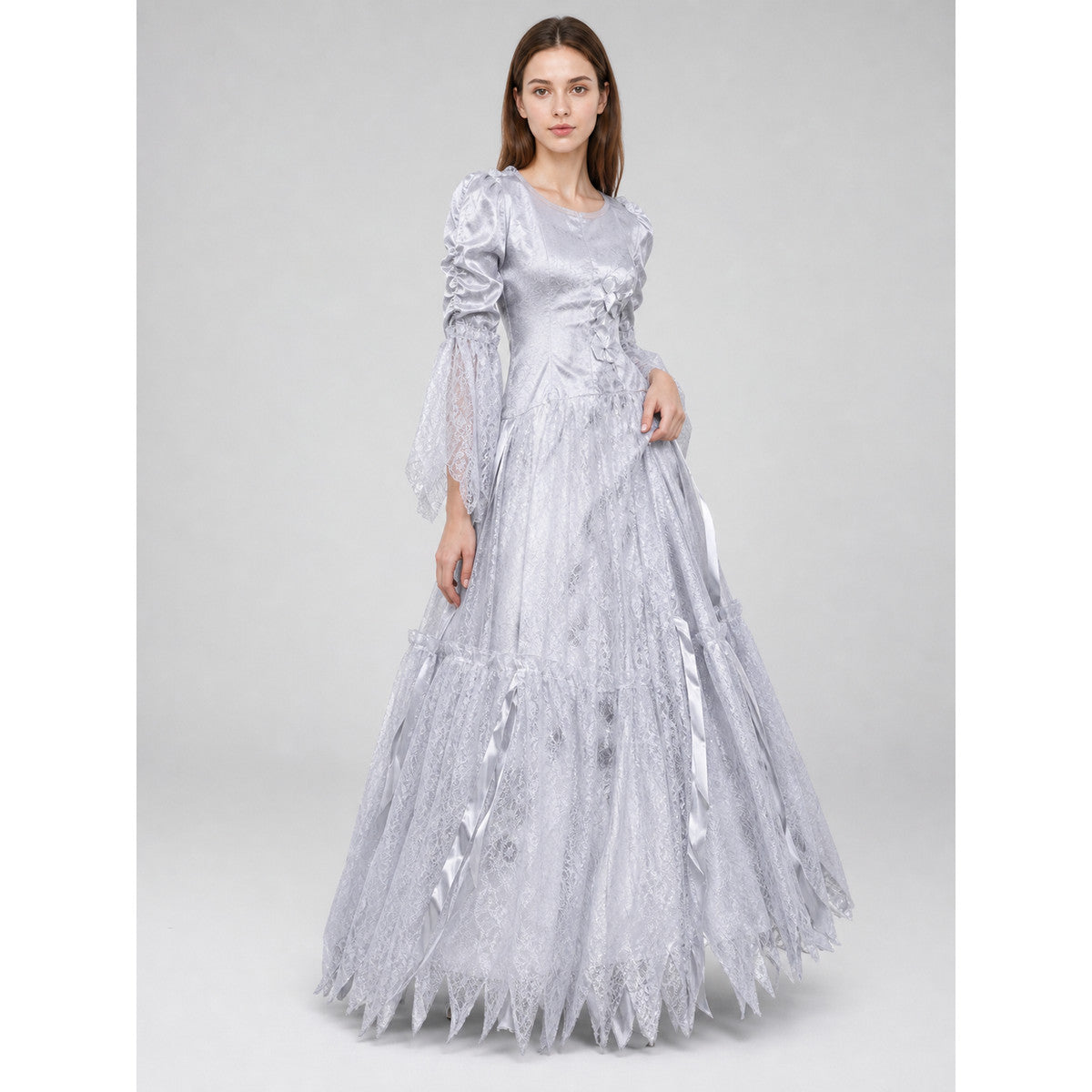 Halloween cosplay costume dress with a full skirt