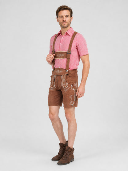 Bavarian Costume with Shirt and Suspender Shorts Costumes detail
