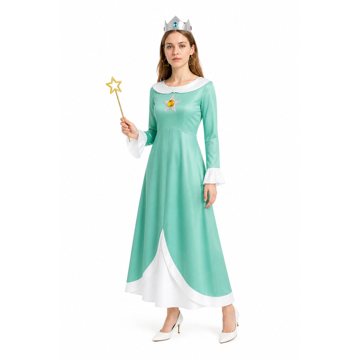 Costume Dress with Crown, Earrings, and Wand Costume Dresses detail