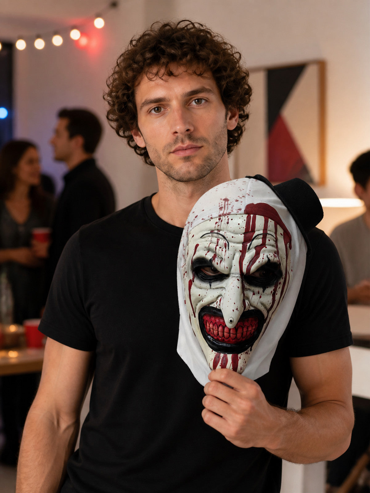 Horrifying Clown Carnival Mask for Halloween and Cosplay