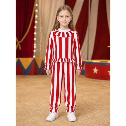 Red and White Clown Cosplay Costume, 2-Piece lifestyle view