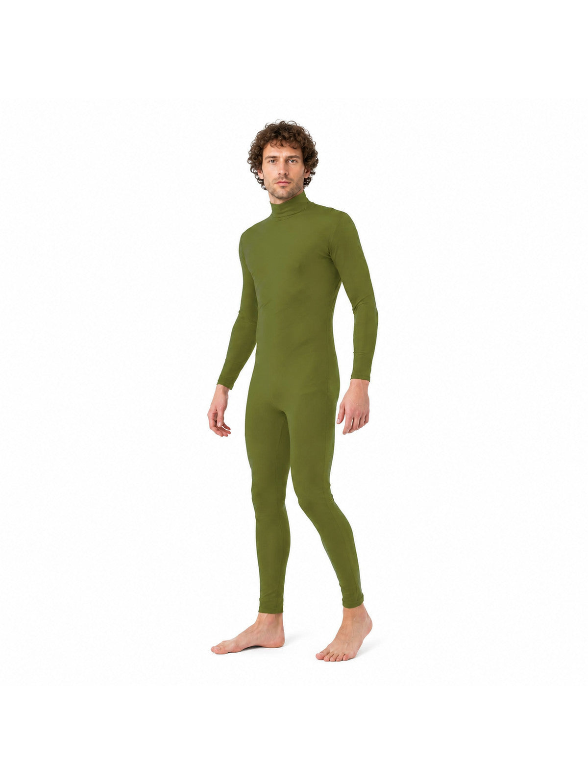 Fitted Olive Cosplay Jumpsuit Costumes detail