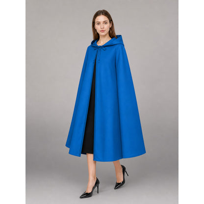 Blue Hooded Carnival Cloak for Cosplay