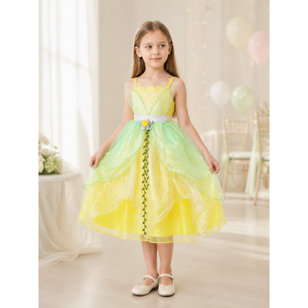 Light Green Princess Costume for Halloween