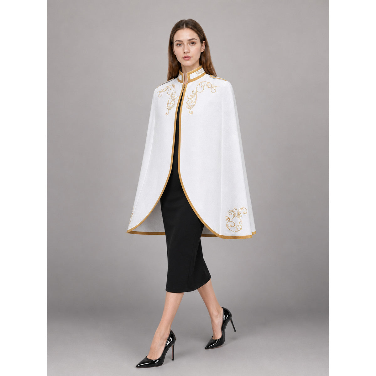 White carnival jacket with gold trim occasion guide