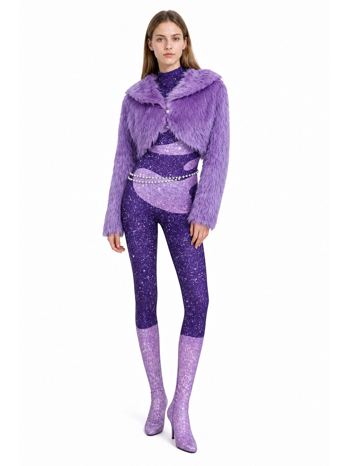 Cosplay Costume: Jumpsuit, Jacket, and Chain