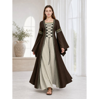 Long Renaissance-Style Dress with Sleeves