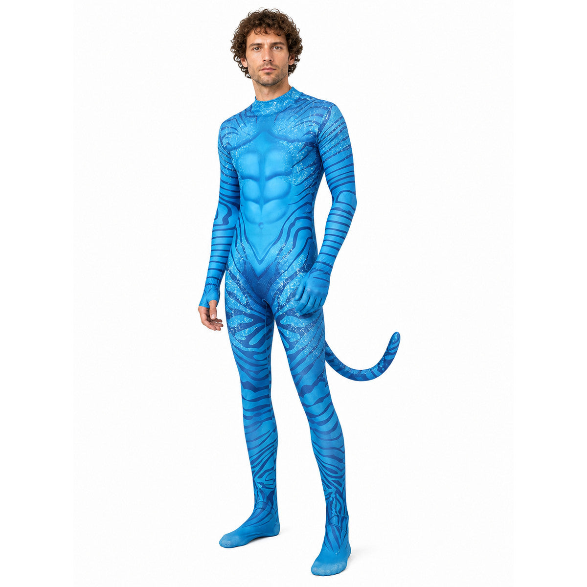 Alien cosplay jumpsuit with tail Costumes detail