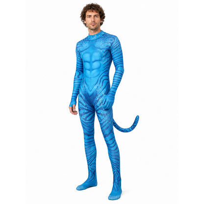 Alien cosplay jumpsuit with tail Costumes detail