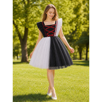 Girls' Pumpkin Halloween Dress lifestyle view